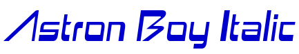 Astron Boy Italic Schriftart